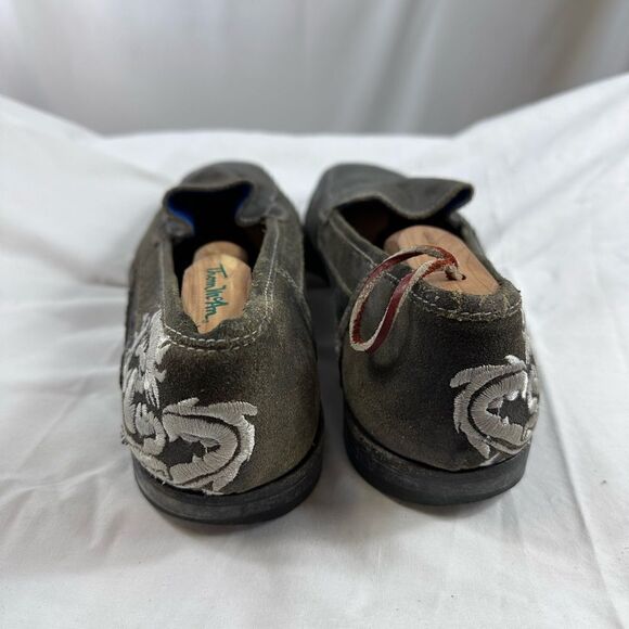 VTG Mark Nason Rock Never Dies Mens Brown Dragon Leather Shoes Sz 8.5 main image 9